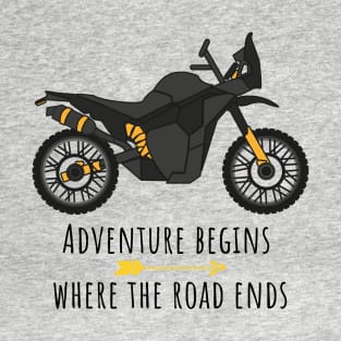 Adventure Begins Where The Road Ends T-Shirt